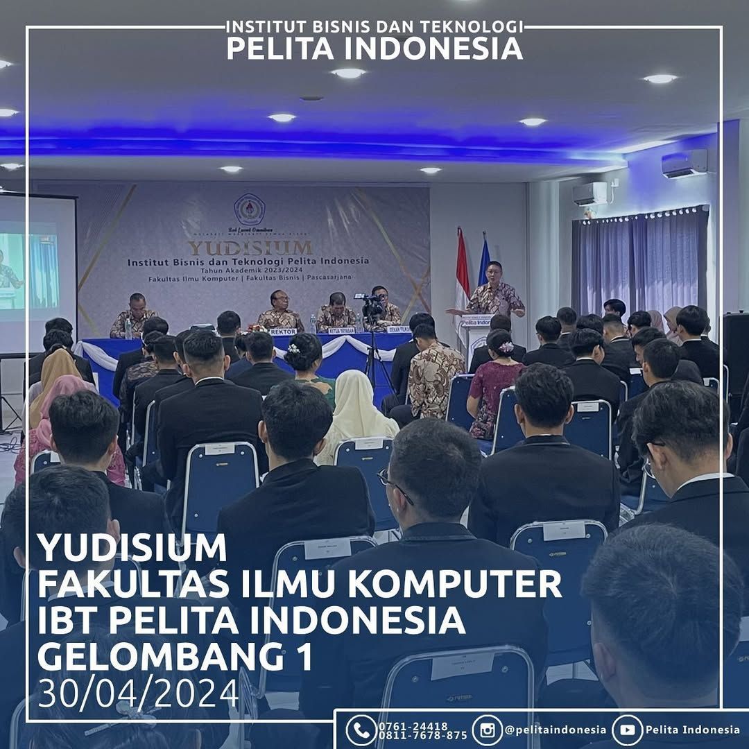 Yudisium Periode I Fakultas Ilmu Komputer IBT Pelita Indonesia Tahun 2024