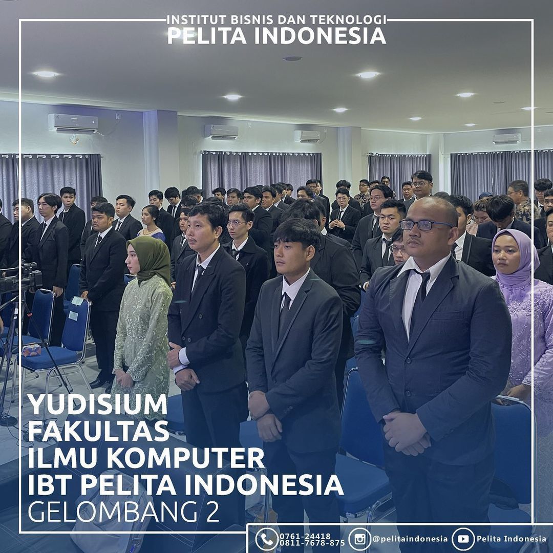 Yudisium II Fakultas Ilmu Komputer IBT Pelita Indonesia Tahun 2023