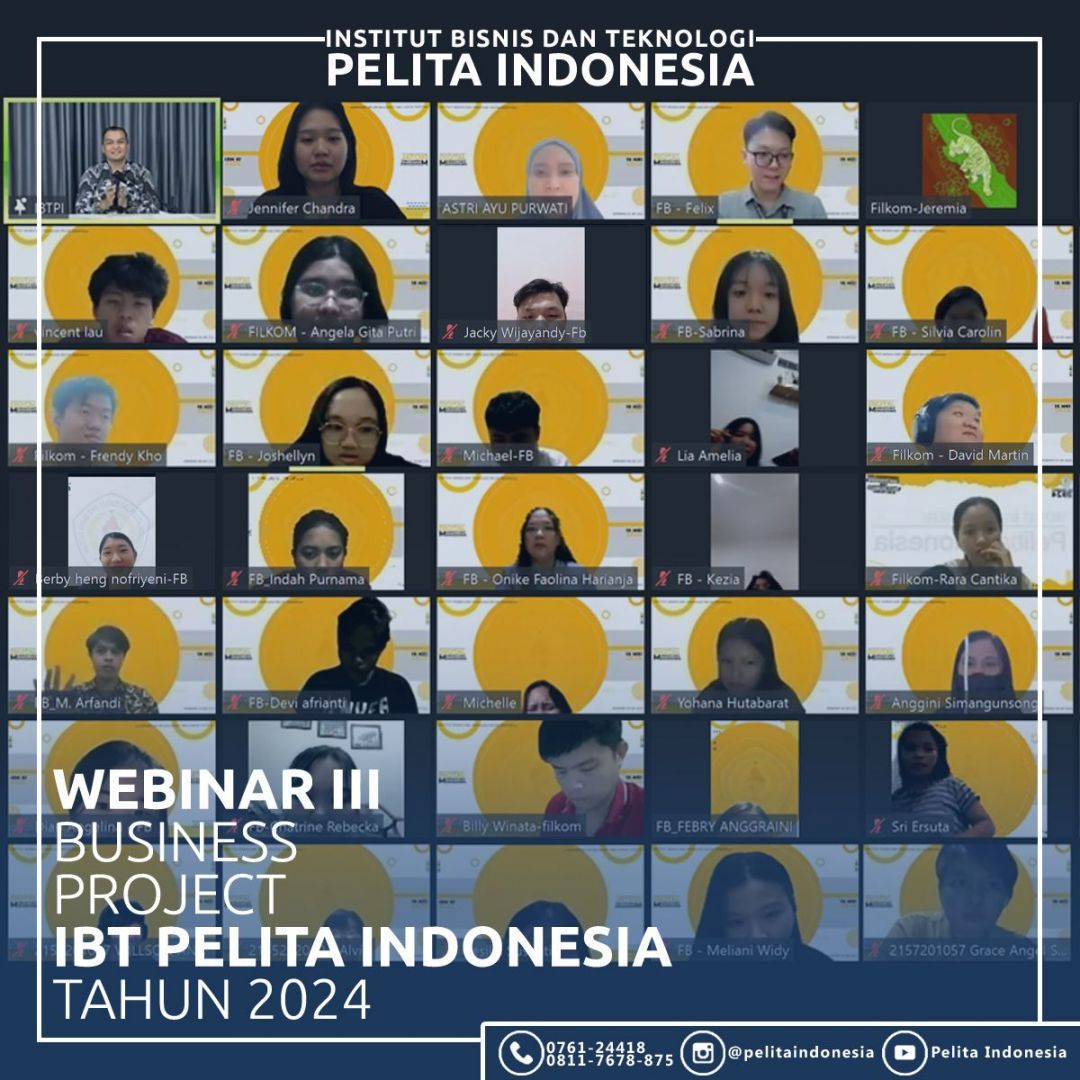 Webinar Membangun Kompetensi Digital Marketing Bagi Mahasiswa IBT Pelita Indonesia