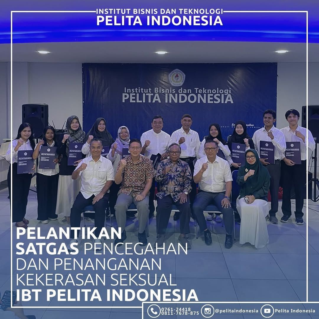 Rektor IBT Pelita Indonesia Melantik Satgas PPKS