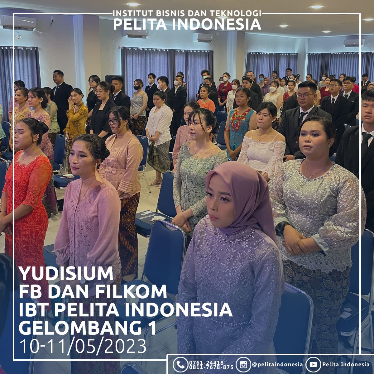 Fakultas Bisnis dan Fakultas Ilmu Komputer IBT Pelita Indonesia Gelar Yudisium Gelombang 1 Tahun 2023